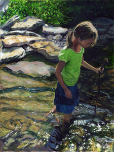 Water Walker, original oil painting